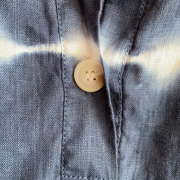 XCVI Women's Rori Linen Roll Tab Sleeve Tunic XS - Picture 4 of 10